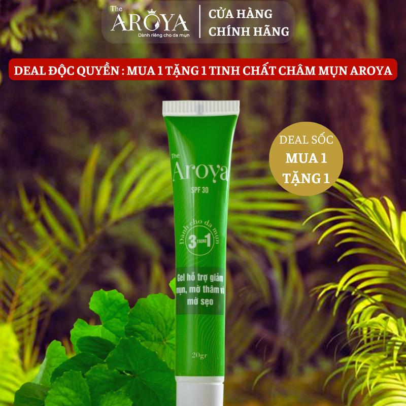 ( MUA 1 TẶNG 1 ) Gel Rau Má Hỗ Trợ Giảm  Gamma Aroya Skincare Làm Đẹp  sản phẩm đặc trị  Nam - Nữ gel chấmmụn da dầu ngua kem  mụn  Làm Đẹp Da ezanic tretinoin  trị mụn kem  trimun chấm  mụn kemmun