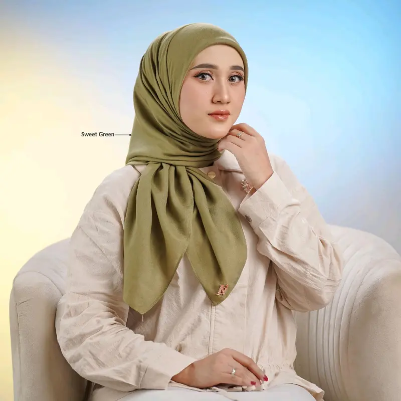 JILBAB KERUDUNG SEGIEMPAT POLOS VOAL PREMIUM NADHEERA LUXURY N 010 TERLARIS MURAH 7