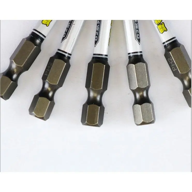 Bộ Lục Giác Hoa Thị lắp nhanh máy Khoan Bắn vít bằng Thép Hợp Kim NunChaku D2 6 cạnh mini 4