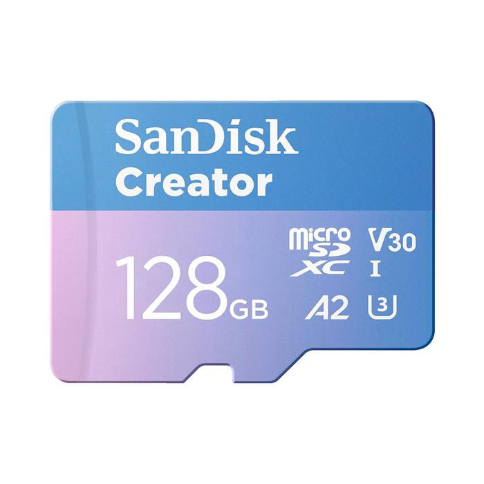 Gambar SanDisk Creator MicroSDXC 128GB UHS-I 190MB/s - (SDSQXAA-128G-GN6MS) dari GGSTORESBY Kota Surabaya Tokopedia