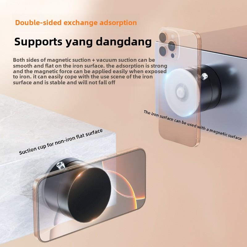 Giá Đỡ Điện Thoại Cốc Hút Chân Không Giá Đỡ Điện Thoại Trên Ô Tô, Giá Đỡ Điện Thoại Từ Tính, Có Thể Gập Lại Và Có Thể Mở Rộng, Thích Hợp Cho Bề Mặt Trơn Tru 4