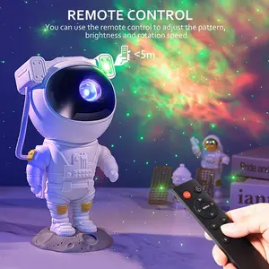 Lampu Projector Astronaut Galaxy Laser Aurora Starry Sky Night Light Projector - STOK TERBATAS