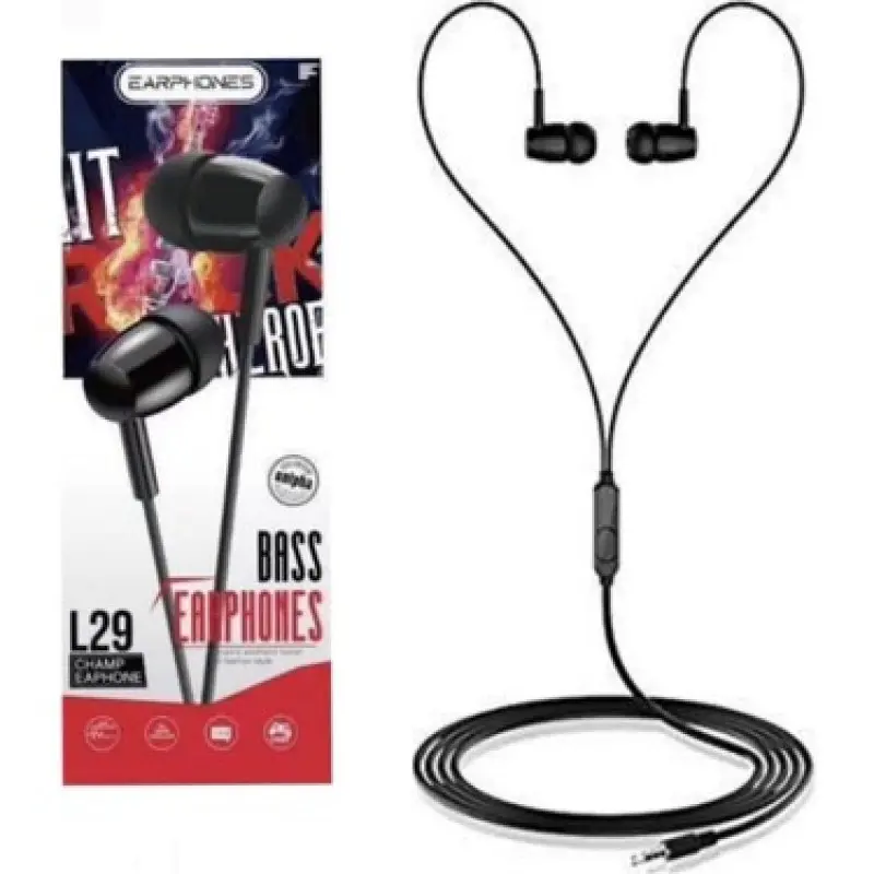 PROMO ADD Headset L29 L 29 Earphone Headphone Handsfree Super Extra Mega Power Bass In Ear Music Sport Stereo Selamat Berbelanja 5