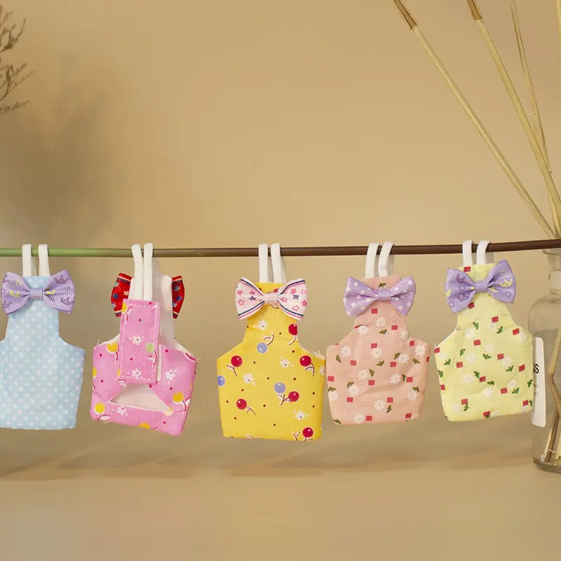 Parrot Diaper with Bowtie Cute Colorful Fruit Floral Cockatiel Pigeons Small Medium Large Pet Birds Flight Suit Clothes Washable