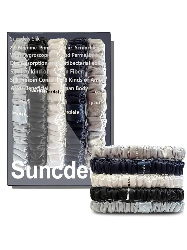 Solid Color Silk Hair Tie, Soft and Gentle Hair Tie, High-quality Hair Accessories for Women & Girls, Suitable for Chic Ponytails 8