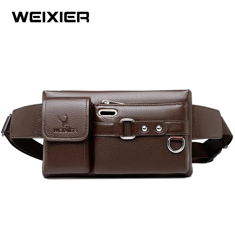 Foto WEIXIER 8117 Tas Selempang Pria Kulit Waistbag Anti Airthumb2