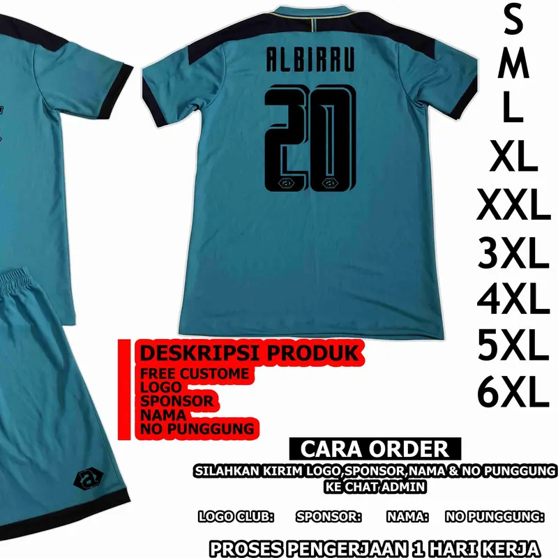 jersey futsal/jersey bola terbaru/ada big size/jumbo Sport Olahraga 1