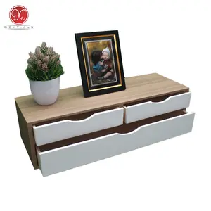 Dections Rak Dinding Ambalan Kayu Pajangan 3 Laci 60x20cm Combi Kotak Rias Makeup Minimalis   Meja Furniture Kamar Tidur Tempel