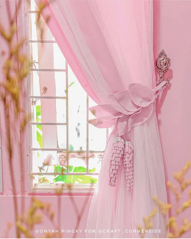 Ikat hordeng lavender / tali gorden / pengikat gorden 2