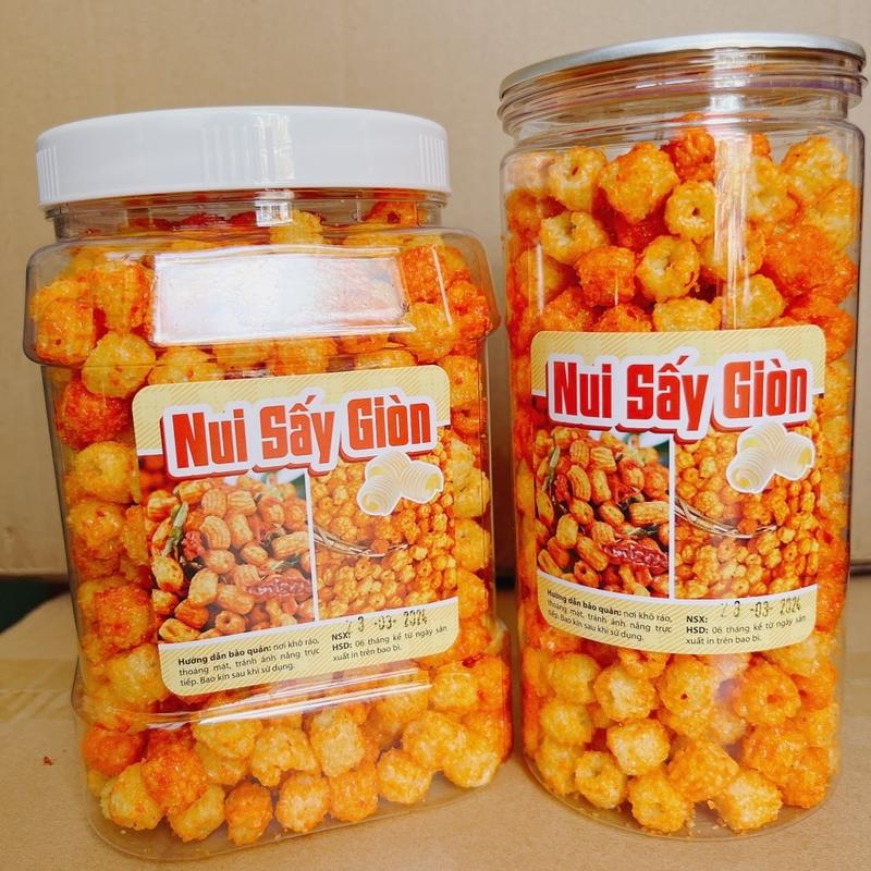 Nui Sen Sấy Bơ Cay Nui Chiên Giòn- Hủ Lớn 500Gr 300Gr | Đồ ăn vặt Food