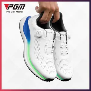 PGM Sepatu Golf Men Shoe Knob Lace BOA Comfortable Cushioned Golf Shoes Mens Anti Slip