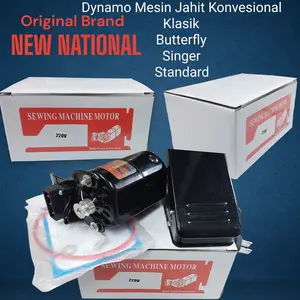 motor dinamo new national - dinamo mesin jahit kepala hitam 120watt