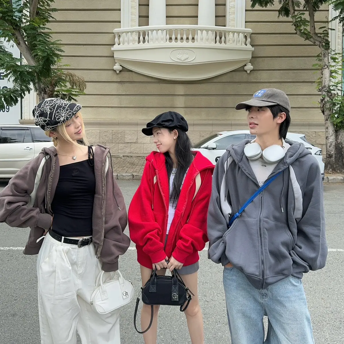 HODDIE ZIP TRƠN - Áo khoác nỉ dây kéo raglan form Boxy