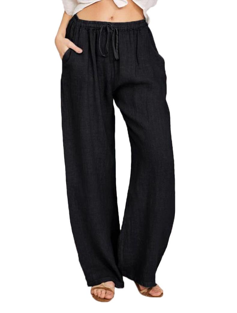 Product Introduction of Rib Flares, Crotchless Pantfashion Women's Clothingfashion Women's Women's New plus Size Loose Cotton Linen Women's Casual Pants Comfort Fabric Womenswear Bottoms Customized Evening Gorgeous Overall 20