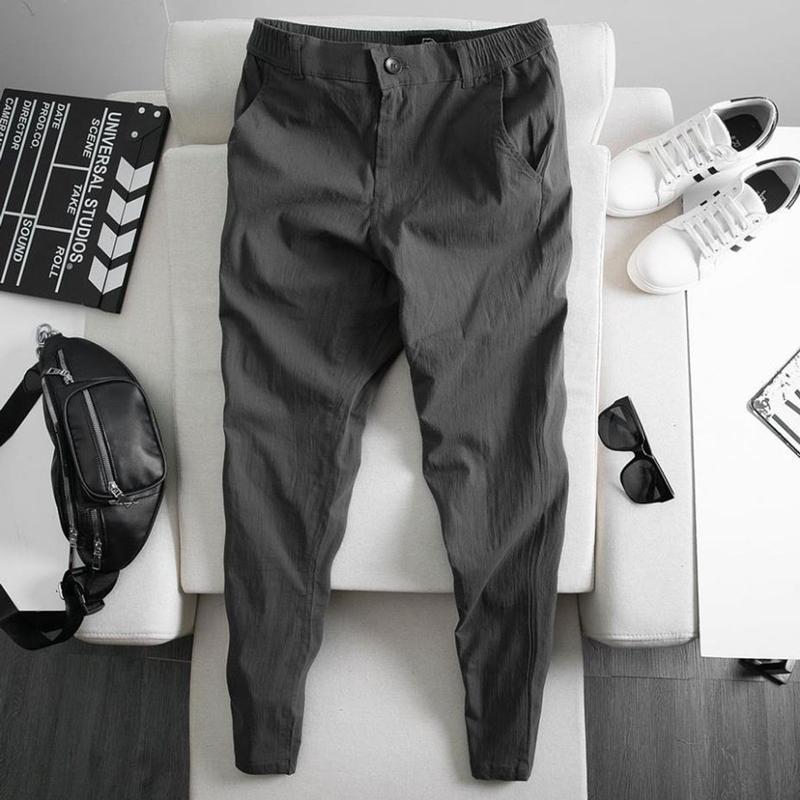 Quần đũi nam dài ống suông, vải mềm mát thoải mái dáng slimfit Thời Trang TOPMEN Menswear Pants Ong Đen