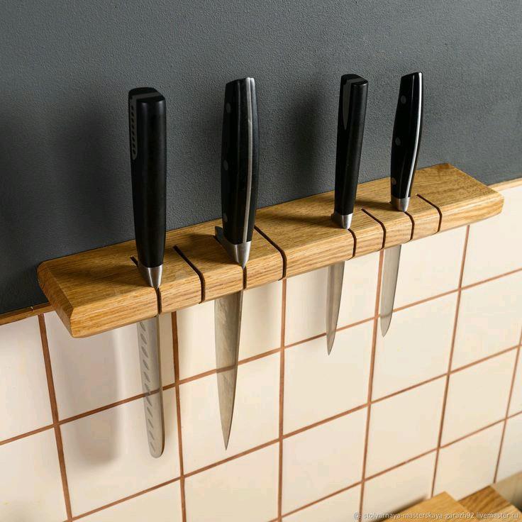 Kitchen Knife Holder / Tempat Pisau Dapur / Tatakan Pisau (Kayu) 0