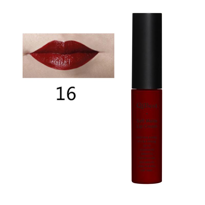 Makeup 34 Color Matte No Stain on Cup Long Lasting Lip Gloss Matte Lip Glaze Lipstick Glossy Cosmetic Lip Care 8
