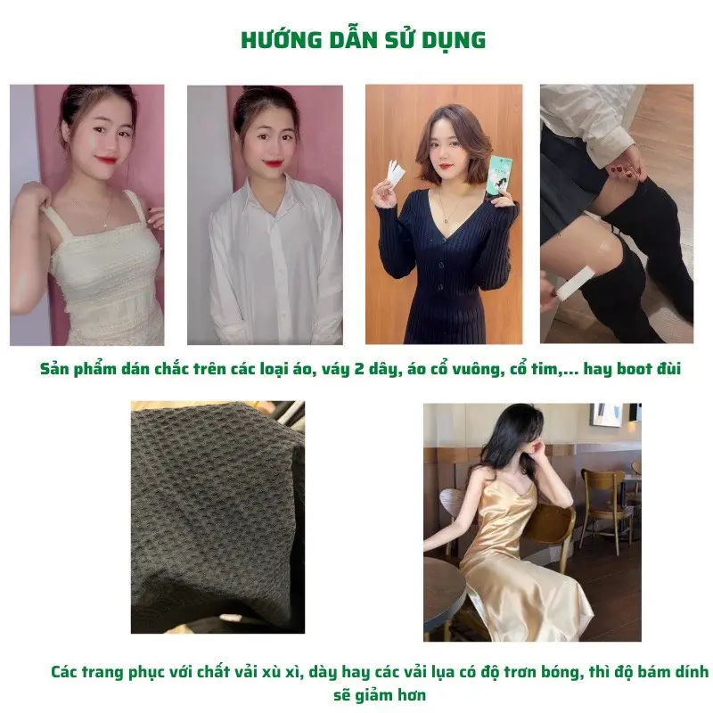 Miếng Dán Cố Định Quần Áo, Băng Dính Cố Định Quần Áo Chống Hở Nữ Bra 2