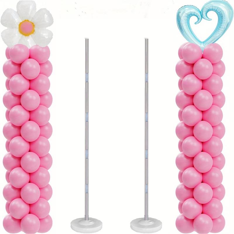 Balloon Stand, 2 Sets Adjustable Balloon Stand Kit, Reusable Balloon Stand, Party Supplies, Birthday Party Decoration Accessories 0