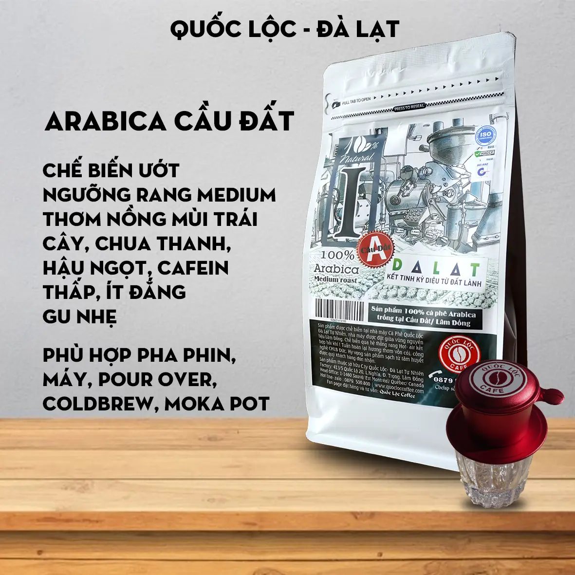 Cà phê Arabica Cầu Đất Đà Lạt - Cafe, Coffee