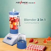 Gambar Blender Serba guna Advance BL2 Blender multifungsi tabung kaca 1.5L blender ice crusher buah dan bumbu dapur tahan karat - BLUE dari Advance Digitals Store1 Kota Administrasi Jakarta Utara 3 Tokopedia
