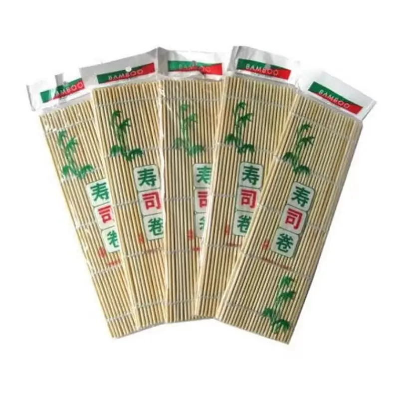 Cartmax - Paket 2 Pcs Tikar Penggulung Sushi Kimbab Makisu Bamboo Bambu Roller Roll Alas Cetakan Nasi Bento Tatakan Piring 0