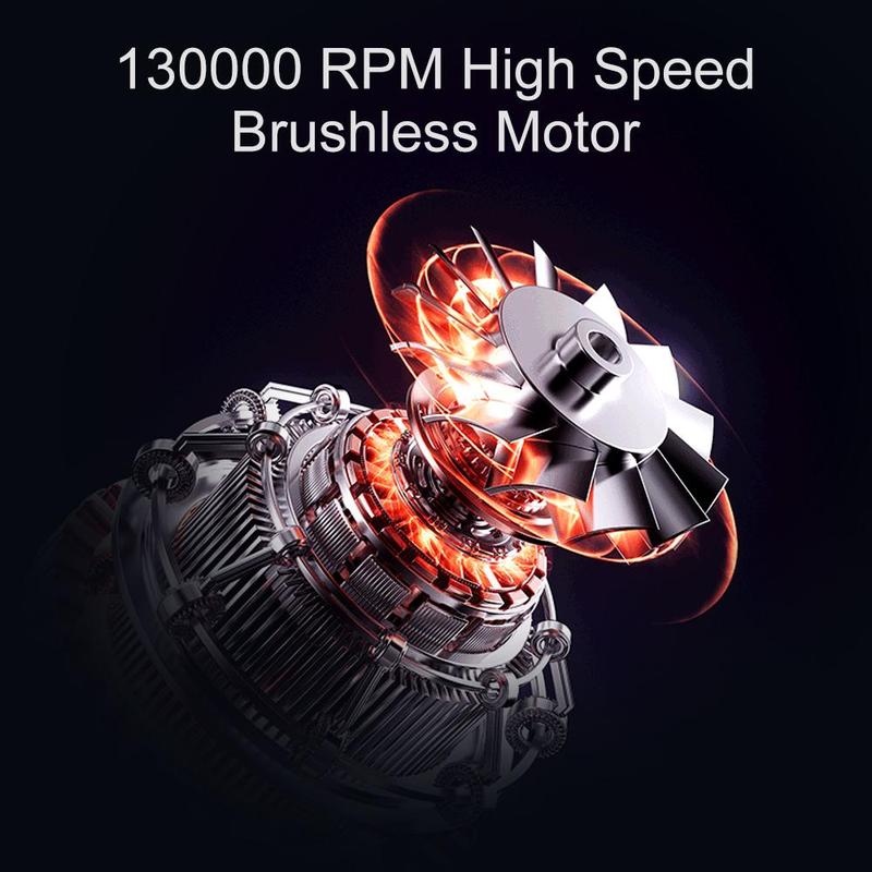 Product Introduction of 130000 RPM 4 Gears Adjustable Type-C Charging Car Blowing Snow Portable Cleaning Blower Tool Turbo Jet Fan Electric Air Duster 7