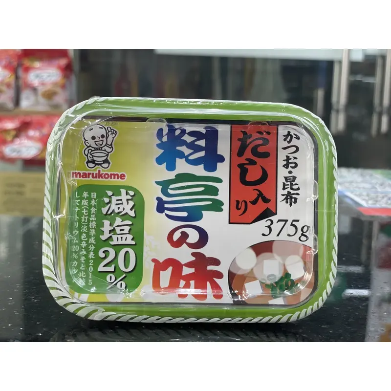 Tương Miso giảm muối Marukome Ryotei-No-Aji  375g ,Miso Dashi vị truyền thống 750g  - Gyomu Japan 4