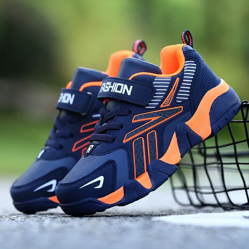 Budarmen's shoes sports shoes boy boy's shoes boy sports shoes children shoes boys sports shoes Spring Autumn style Primary School students sports shoes medium large children leather waterproof soft sole anti-slip children Casu