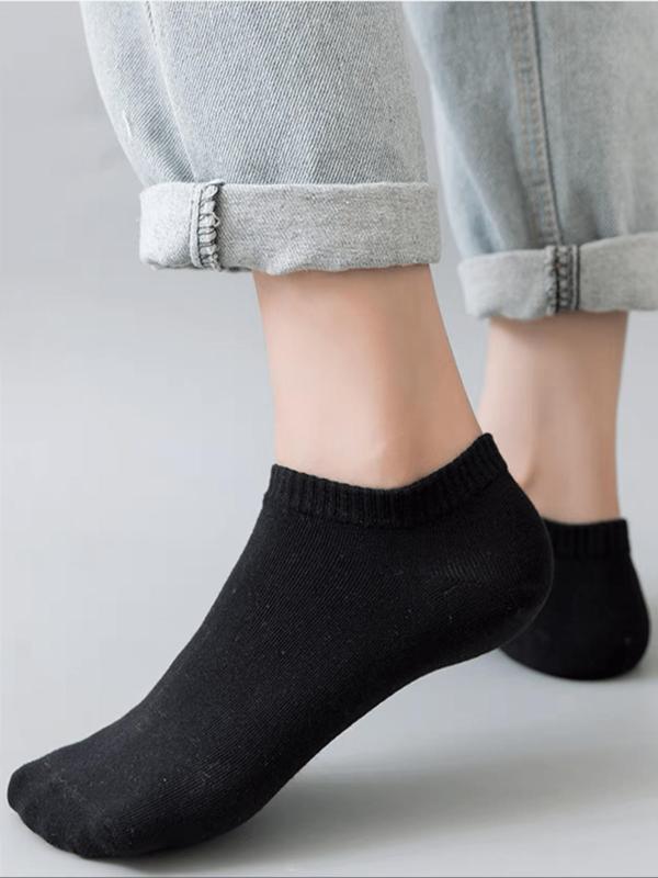 Women's 50 Pairs Solid Ankle Socks, Casual Comfortable Breathable Socks for Daily Wear, Multipack Low Cut Socks for Women & Girls 3