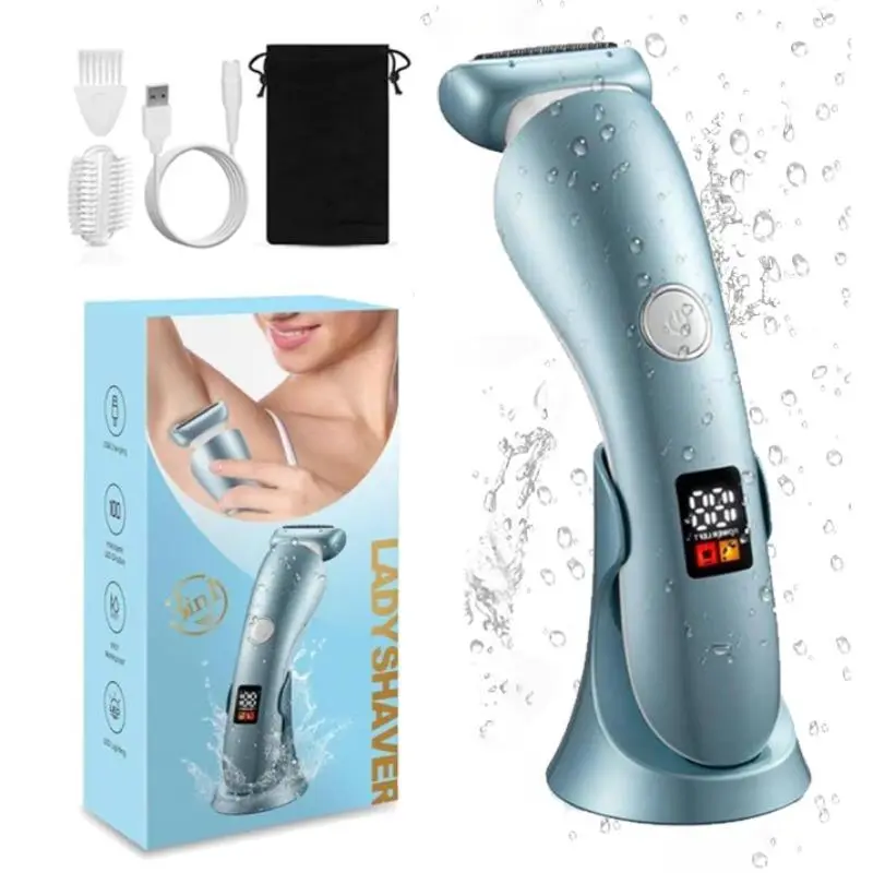 3 in 1 Electric Shaver for Women, 1 Set Cordless Portable USB Rechargeable & Waterproof Hair Removal Tool, Personal Care Appliances for Women