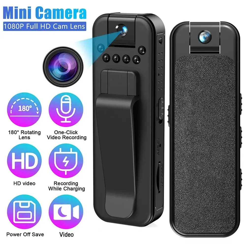 New HD 1080P Mini Camera Infrared Body Camera Video Surveillance Camcorder Night Vision Outdoor Sports Video Recorder
