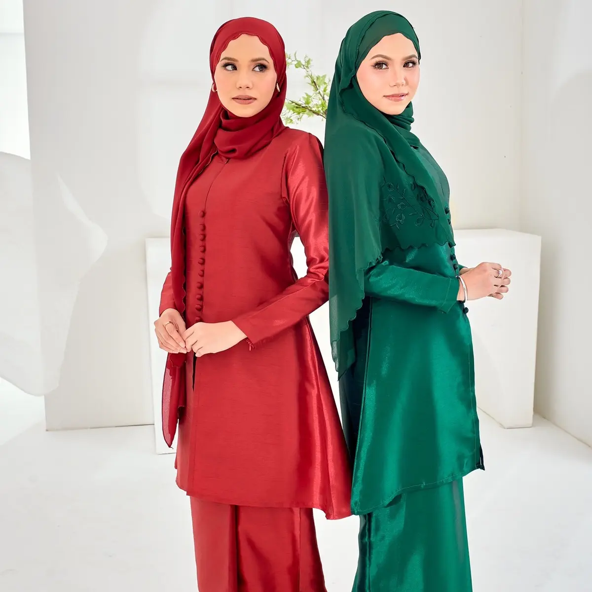 Baju Kurung Shantungsilk Premium