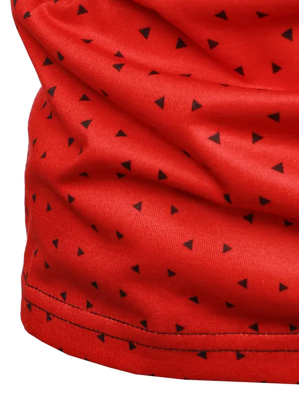 Men's Regular Fit Ombre Geometric Print Short Sleeve Polo Shirt, Casual Button Front Half Placket Collared Top for Spring & Fall, Fashion Men's Clothes for Daily Wear 6