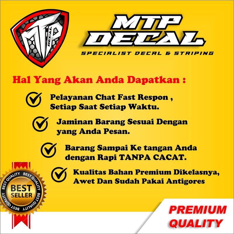 (BISA COD) Decal Sticker Vario led 125 150 full body - Dekal Stiker Striping lis Vario 2015/2016/2017 Desain Techno - Sudah Antigores dan Anti Luntur 5