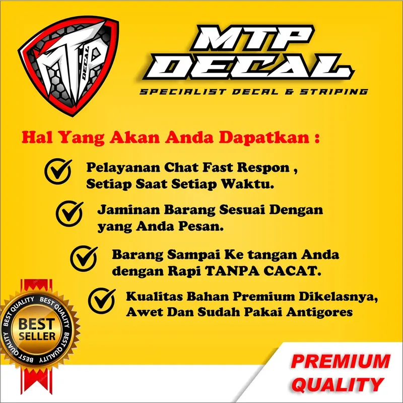 (BISA COD) Decal Sticker Vario led 125 150 full body - Dekal Stiker Striping lis Vario 2015/2016/2017 Desain Techno - Sudah Antigores dan Anti Luntur 5