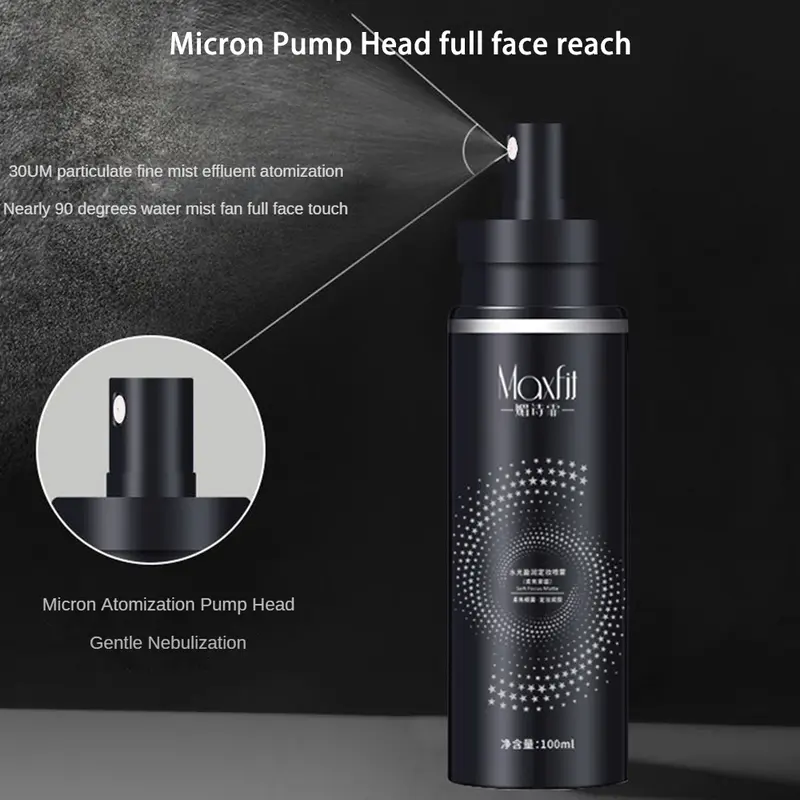 Xịt Thiết Lập, Lâu Trôi, 100ml, Dưỡng Ẩm Và Cấp Nước, Kiểm Soát Dầu, Lớp Trang Điểm Trong Suốt, Lì Tự Nhiên, Thích Hợp Cho Trang Điểm Và Halo, Hoàn Thiện Lấp Lánh 5