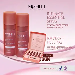 ESSENTIAL SPRAY GYNECOL TESTED AMAN UNTUK MISS V, RADIANT PEELING LIGHTENING TESTED MENCERAHKAN AREA LIPATAN DALAM 21 HARI DAPAT 1 BOX