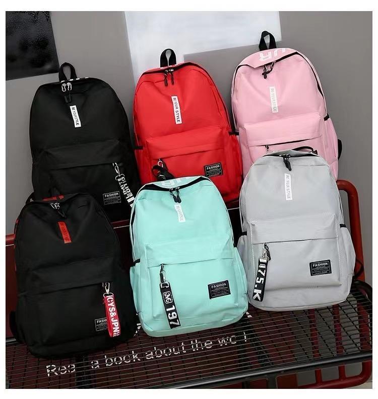 LYS Bag กระเป๋าเป้สะพายหลัง ความจุขนาดใหญ่เวอร์ชั่นเกาหลีของกระเป๋าเป้สะพายหลังวิทยาเขตนักเรียนแฟชั่