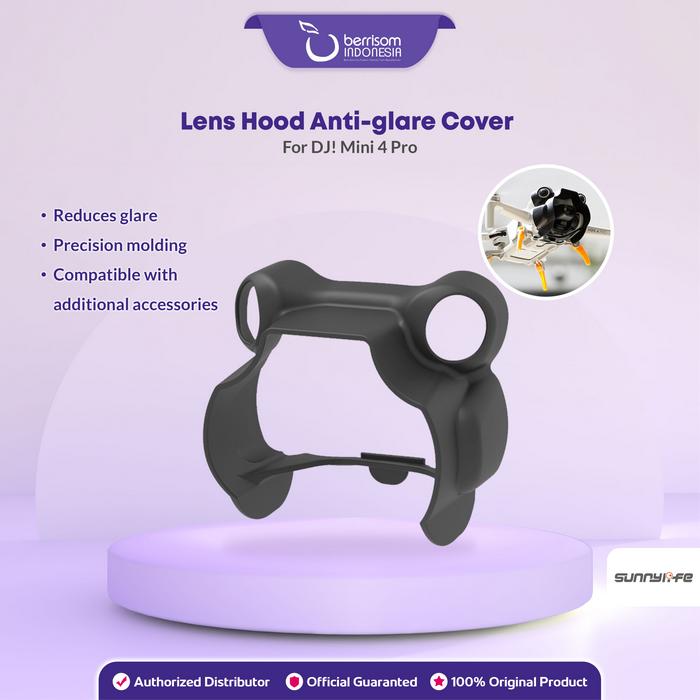 Gambar Sunnylife Lens Hood Anti-glare Lens Cover Sunhood For DJ! Mini 4 Pro Gimbal Protective Cap Drone Penutup Pelindung Kamera Drone Black - N4P-ZG699-D dari Berrisom Indonesia Kab. Tangerang Tokopedia