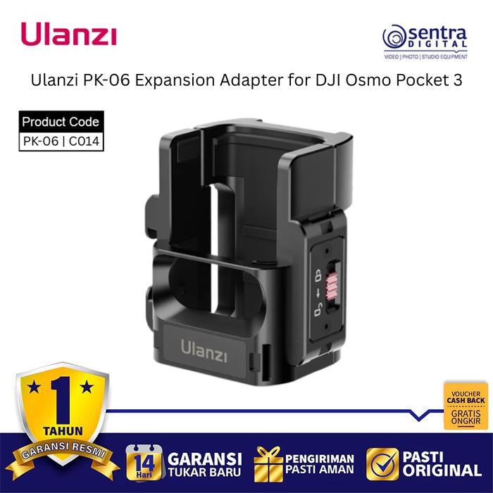Gambar Ulanzi PK-06 Expansion Adapter for DJI Osmo Pocket 3 & 4 - C014 dari Sentra Digital Kota Surabaya Tokopedia