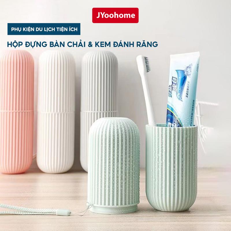 COMBO 5 Hộp Đựng Bàn Chải Kem Đánh Răng Du Lịch Dã Ngoại JYoohome Cốc Ống Đựng Kem Đánh Răng Đa Năng Nhà Tắm