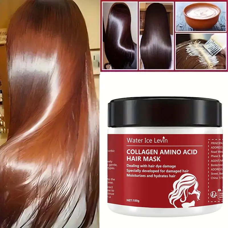 Collagen Amino Acid Hair Mask, 2 Counts Nourish & Moisturize Hair Mask, Hair Care & Styling Product for Women & Men
