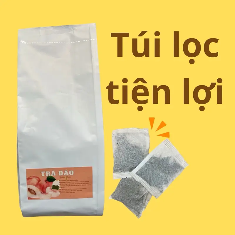 Trà đào Totto Chan túi lọc tiện lợi dùng pha chế trà trái cây, trà đào, trà đào cam sả cost thấp , ứng dụng cao bán mọi mô hình Tea Chè Chua 4