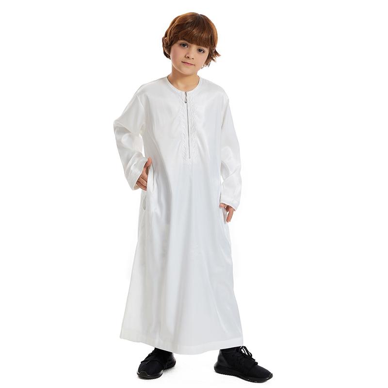 Product Introduction of Middle East Dubai Southeast Asia Children's Robe Children's Boys Robe Spot New Th880 Comfortable Hot Sale 3