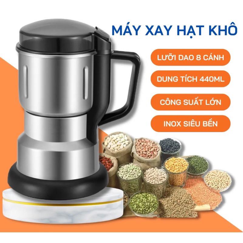 Product Introduction of Máy xay hạt khô, xay bột, gia vị cà phê đa năng,công suất 300w 8 lưỡi dao cực bén, chất liệu cối inox 4