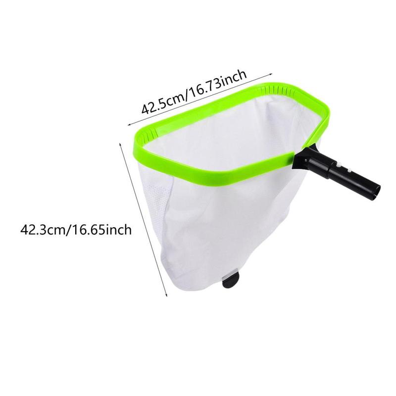 Product Introduction of Pool Skimmer Net Rake Reinforced Frame Debris Pickup Removal Pool Leaf Rake Net for Garden Pond Cleaning Swimming Pool Tub SPA 0