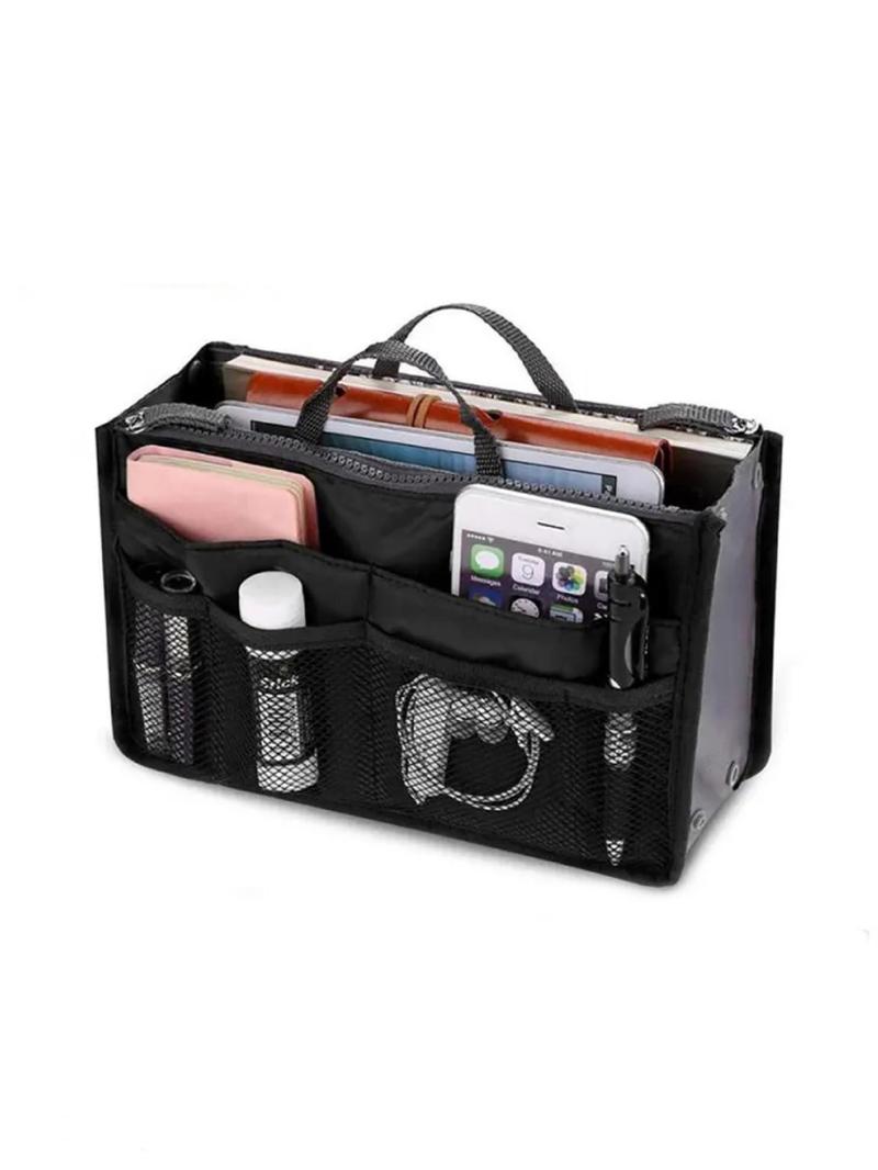 Product Introduction of Spring Basic Solid Color Multi-functional Handheld Storage Bag, Portable Bag Organizer for Travel, Casual Trendy Versatile High-quality Daily Commuting Bag 3
