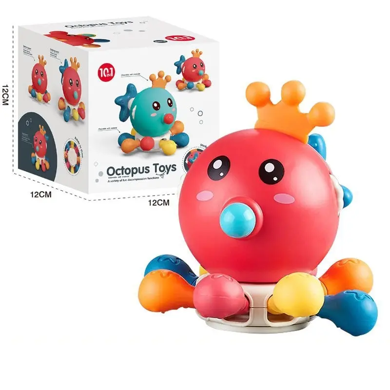 【Duffy toys】Mainan Teether Gigitan Bayi Bpa Free / Mainan Edukasi  4 In 1 Bahan Silikon Untuk Bayi / Teka-teki Mainan Teether Jari / Baby Multifungsi Pull Gigitan Toys / Tether Bayi Gigitan Bayi Bpa Free Mainan Edukasi Montessori Tarikan Sensorik Silikon 8