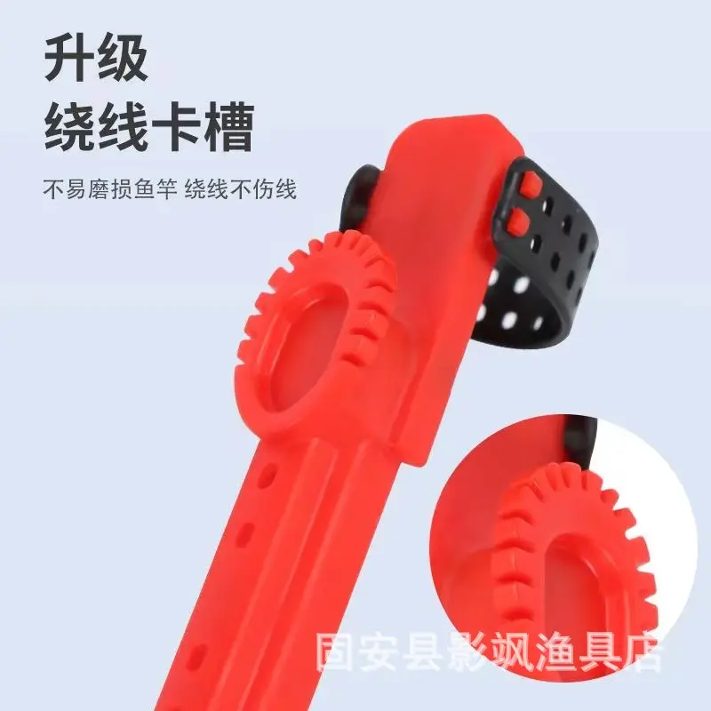 Con lăn dây nhanh cho cần câu, dụng cụ cuộn dây cáp, kẹp dây câu cá, kẹp dây câu, đồ câu cá, dụng cụ câu cá bằng silicon. 8